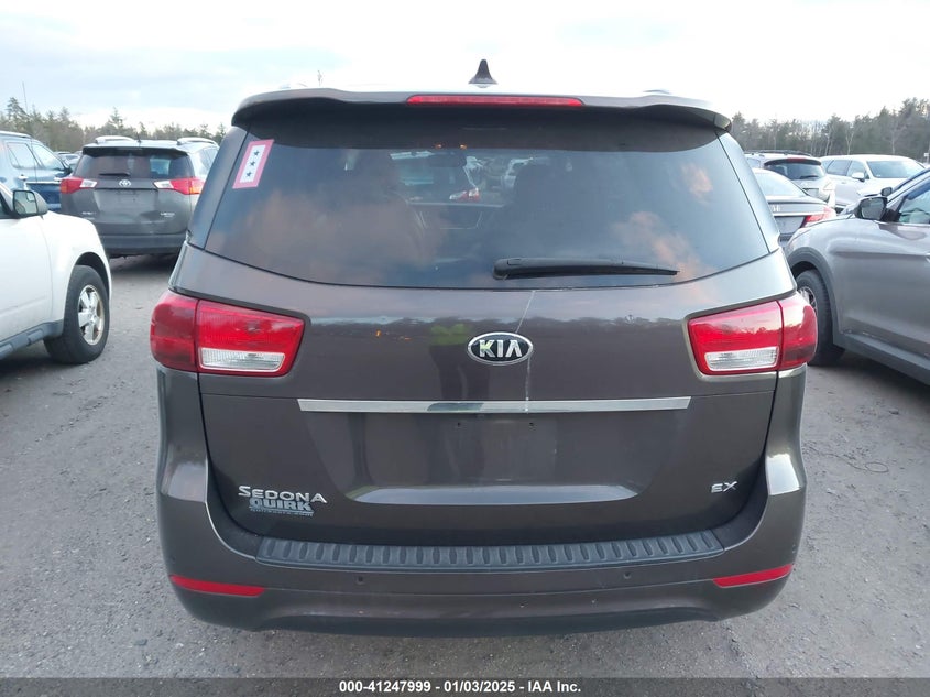 2017 Kia Sedona Ex VIN: KNDMC5C11H6257235 Lot: 41247999