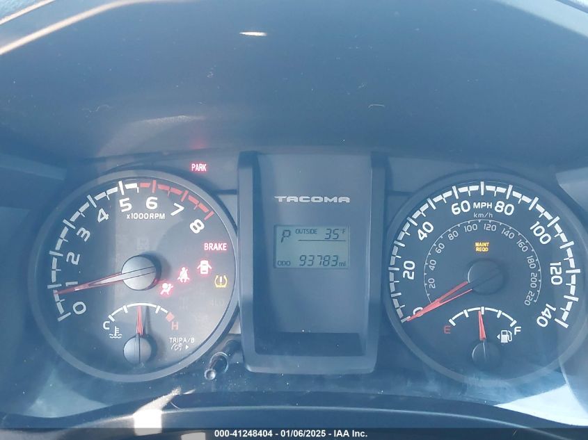 2016 TOYOTA TACOMA VIN: 5TFAX5GNXGX070198