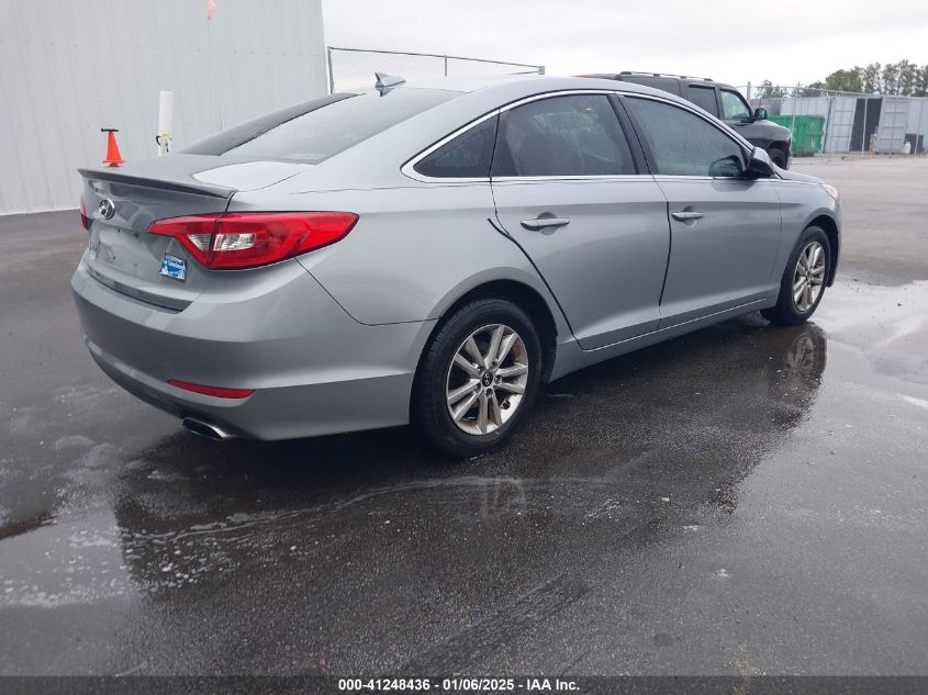 VIN 5NPE24AF9FH146693 2015 Hyundai Sonata, SE no.4