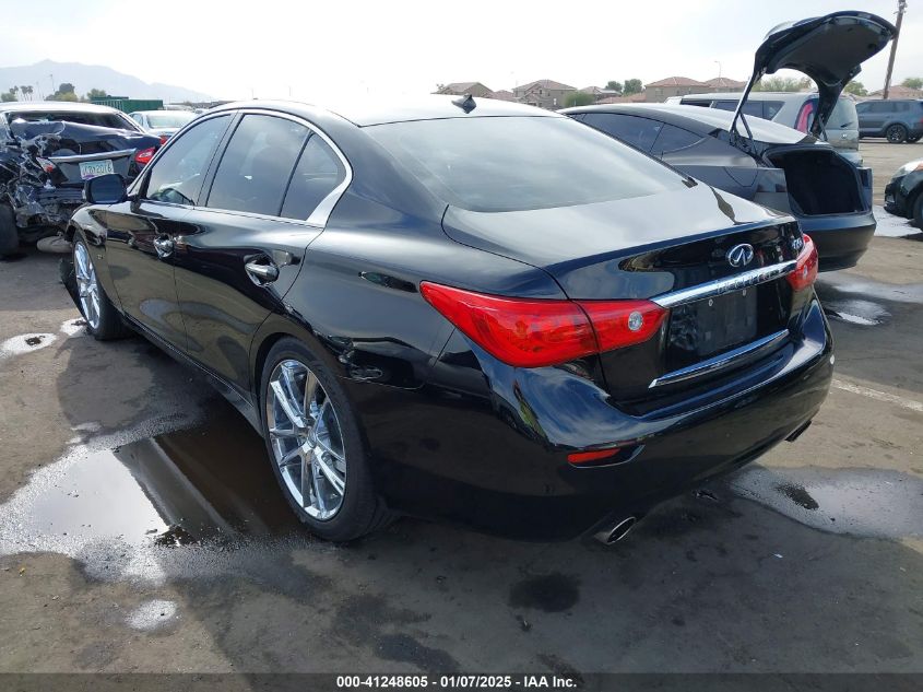 VIN JN1BV7AP1FM345668 2015 Infiniti Q50, Premium no.3