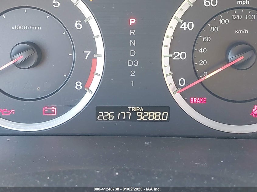 2009 HONDA ACCORD VIN: 1HGCP26759A078338