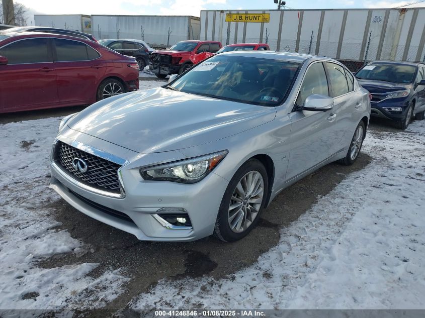 VIN JN1EV7AR9KM556206 2019 Infiniti Q50, 3.0T Luxe no.2