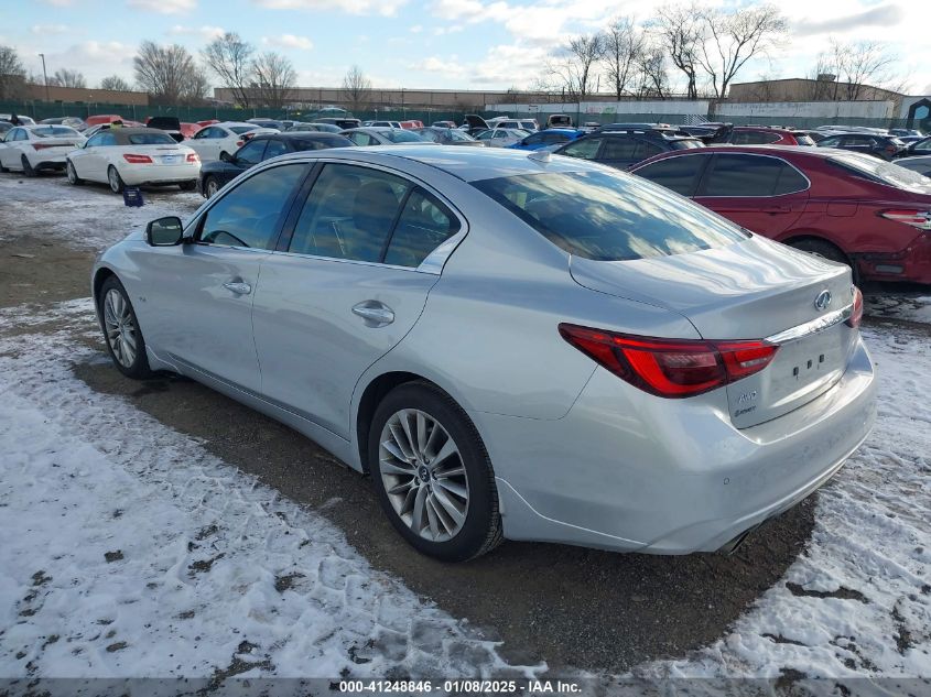 VIN JN1EV7AR9KM556206 2019 Infiniti Q50, 3.0T Luxe no.3