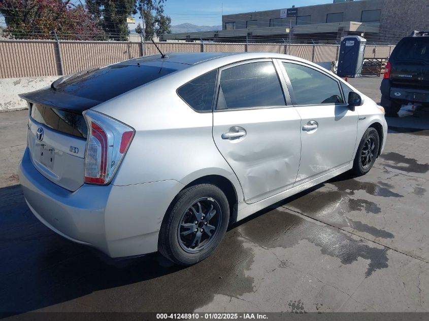 VIN JTDKN3DU7D5617476 2013 TOYOTA PRIUS no.4