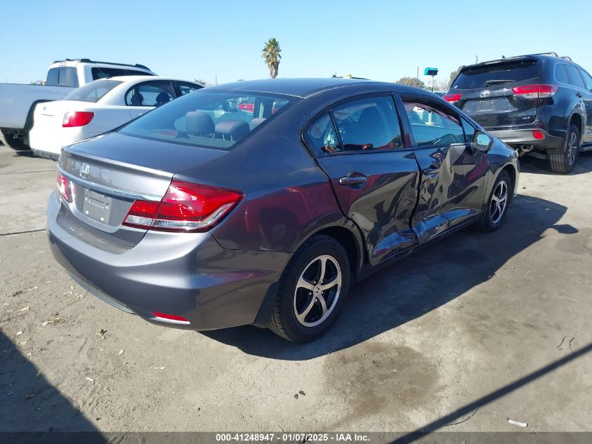 VIN 2HGFB2F71FH553105 2015 Honda Civic, SE no.4