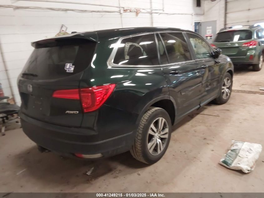 VIN 5FNYF6H55GB006165 2016 Honda Pilot, Ex-L no.4