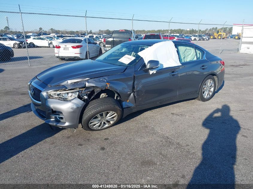 VIN JN1BV7AP8EM691862 2014 Infiniti Q50, Premium no.2