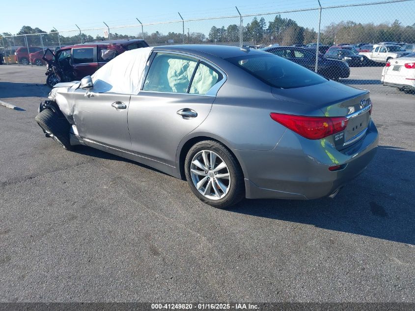 VIN JN1BV7AP8EM691862 2014 Infiniti Q50, Premium no.3