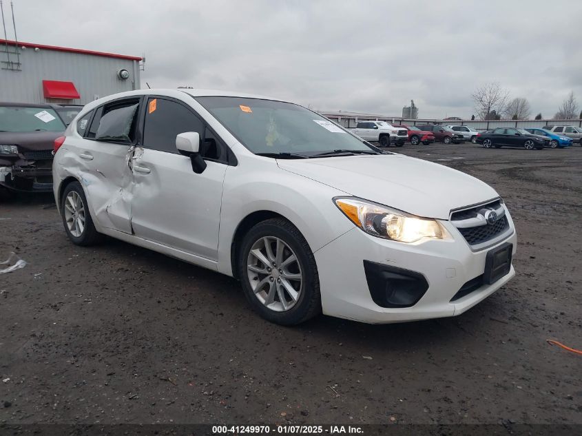 VIN JF1GPAC67E8279266 2014 Subaru Impreza, 2.0I Pre... no.1