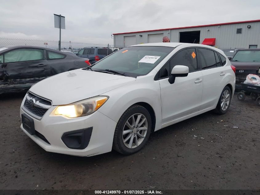 VIN JF1GPAC67E8279266 2014 Subaru Impreza, 2.0I Pre... no.2