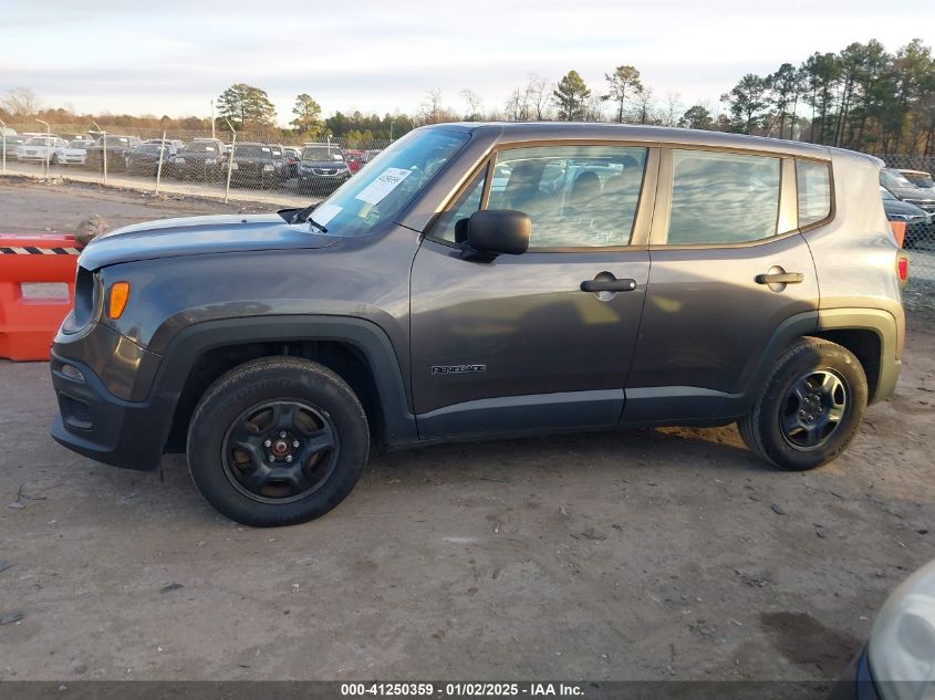 VIN ZACCJAAW1GPD26817 2016 Jeep Renegade, Sport no.14