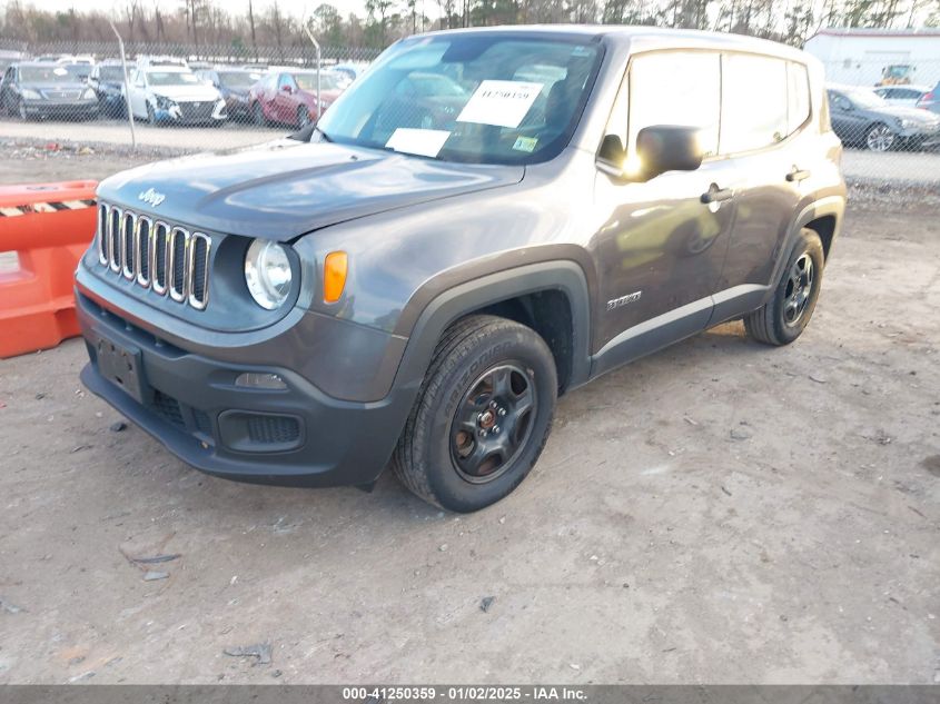 VIN ZACCJAAW1GPD26817 2016 Jeep Renegade, Sport no.2