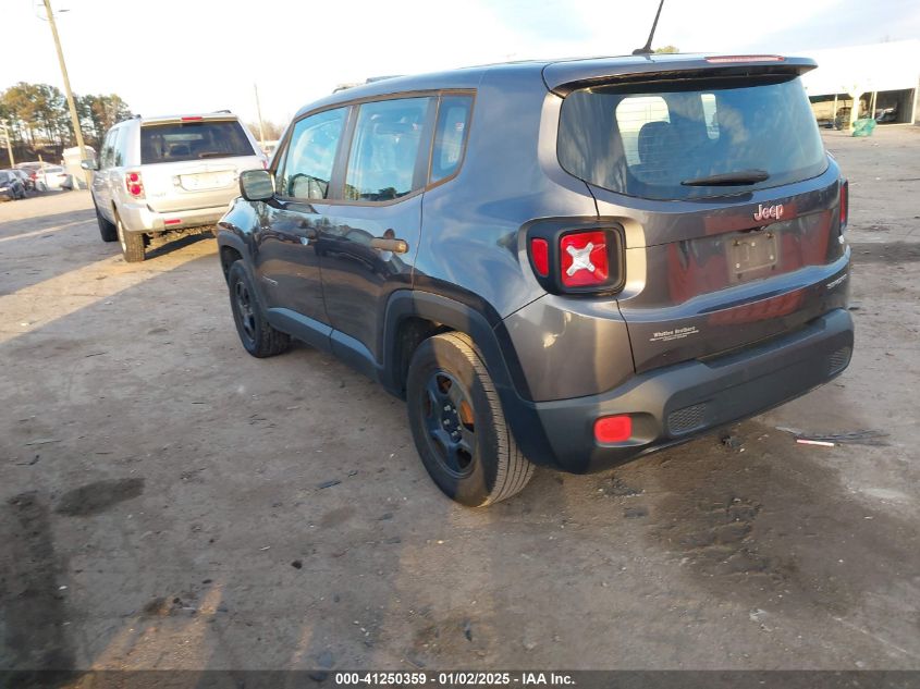 VIN ZACCJAAW1GPD26817 2016 Jeep Renegade, Sport no.3