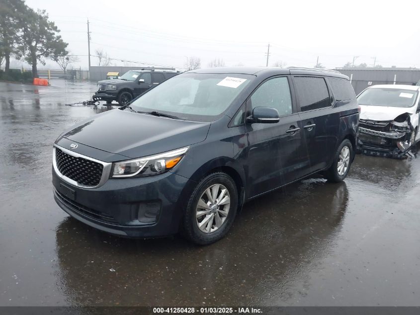 VIN KNDMB5C19G6128029 2016 KIA Sedona, LX no.2