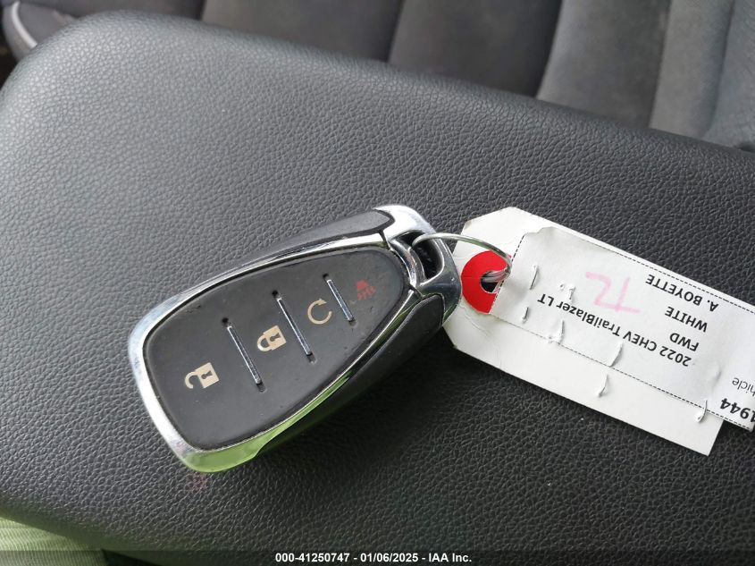 2022 Chevrolet Trailblazer Fwd Lt VIN: KL79MPSL4NB056138 Lot: 41250747