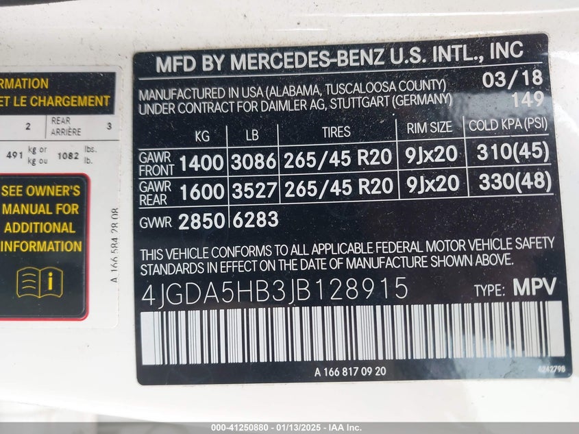 2018 MERCEDES-BENZ GLE 350 4MATIC - 4JGDA5HB3JB128915