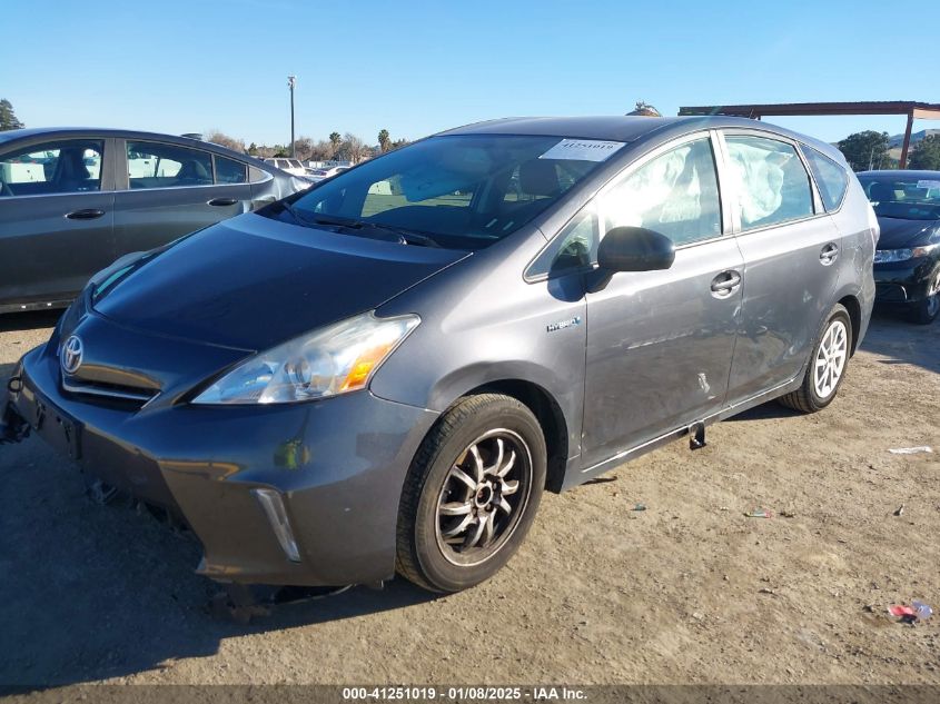 VIN JTDZN3EU5D3265636 2013 Toyota Prius, V Three no.2