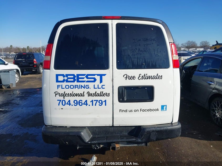 2009 Chevrolet Express 3500 Ls VIN: 1GNHG35K391179384 Lot: 41251201