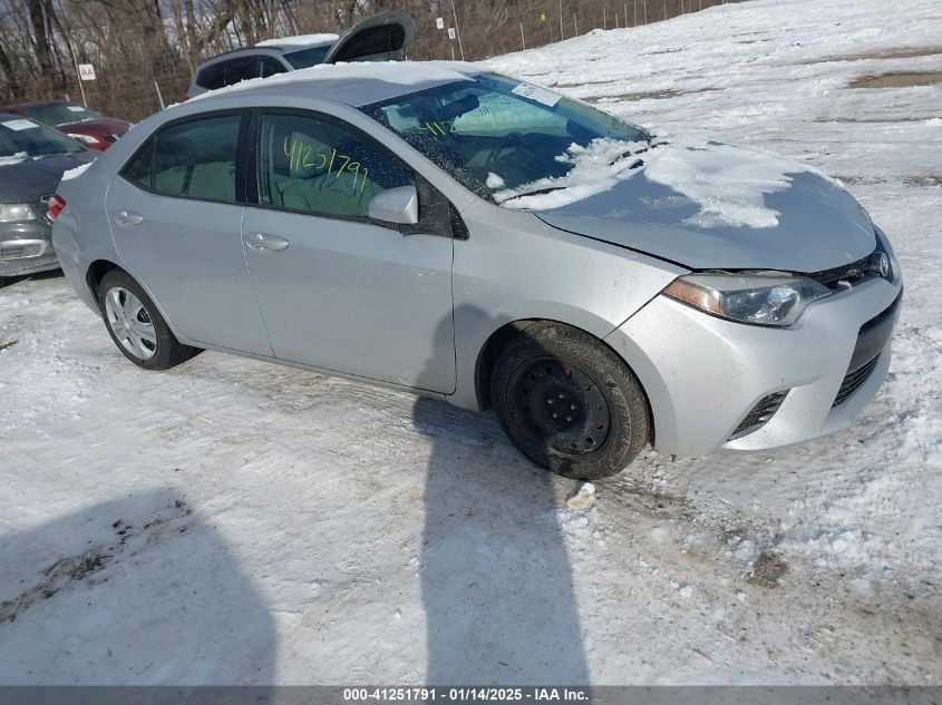 VIN 2T1BURHE0GC706922 2016 Toyota Corolla, LE no.1