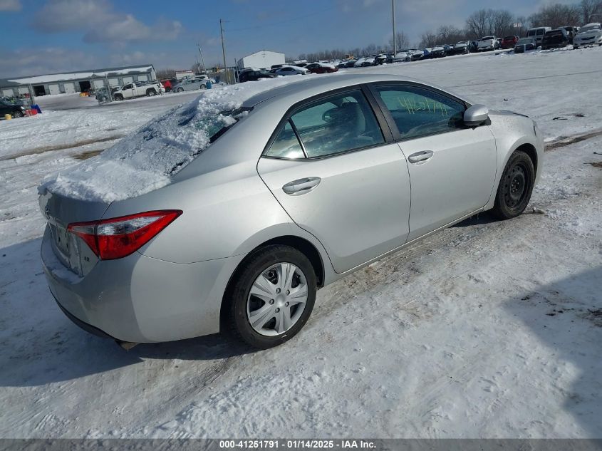 VIN 2T1BURHE0GC706922 2016 Toyota Corolla, LE no.4