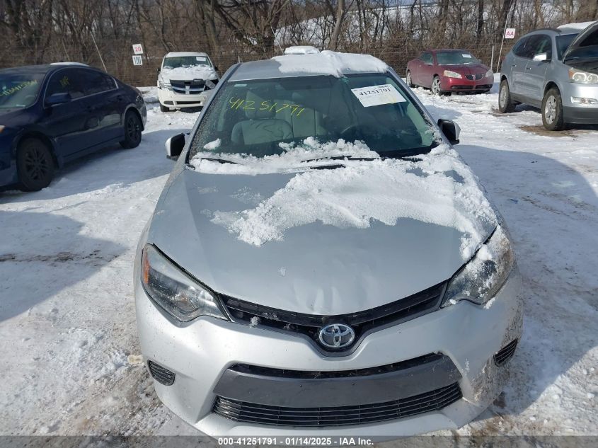 VIN 2T1BURHE0GC706922 2016 Toyota Corolla, LE no.6