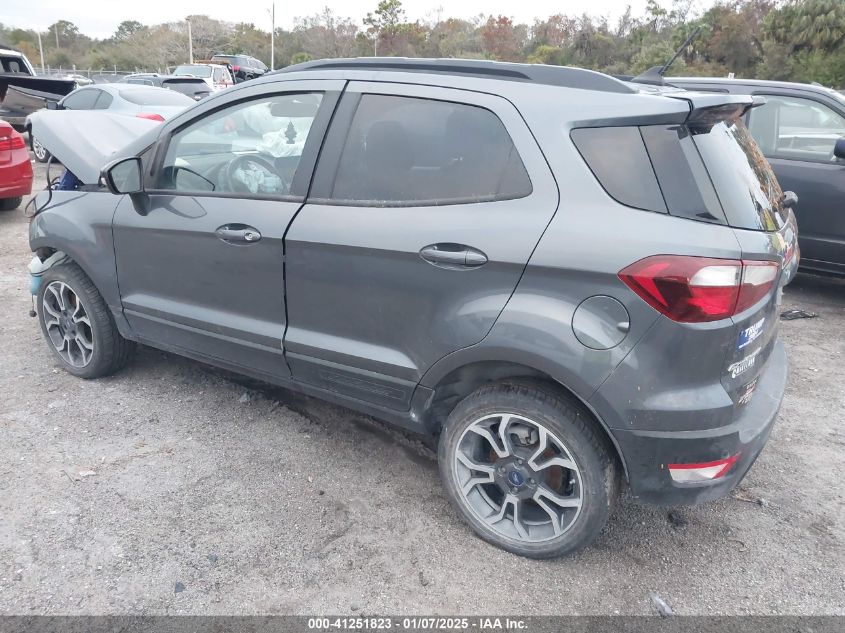 2020 Ford Ecosport Ses VIN: MAJ6S3JLXLC322250 Lot: 41251823