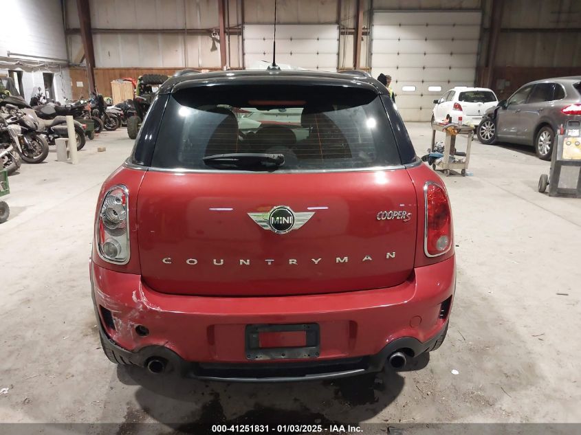 2014 Mini Countryman Cooper S VIN: WMWZC3C5XEWT01318 Lot: 41251831