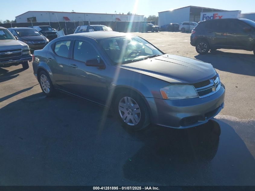 VIN 1C3CDZAB2DN615541 2013 Dodge Avenger, SE no.1