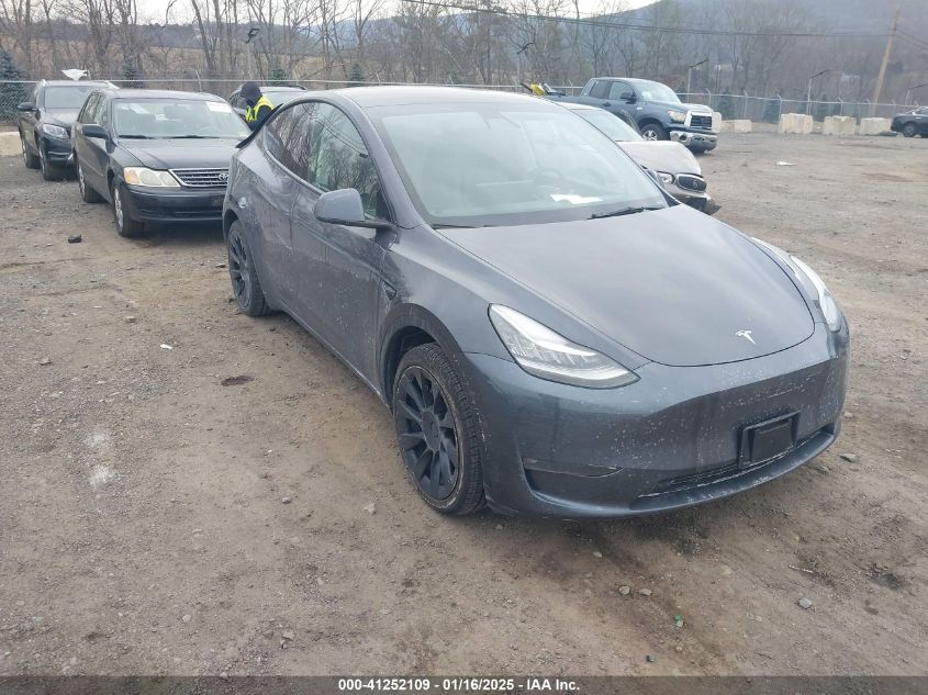 2021 TESLA MODEL Y LONG RANGE DUAL MOTOR ALL-WHEEL DRIVE - 5YJYGDEE3MF190507