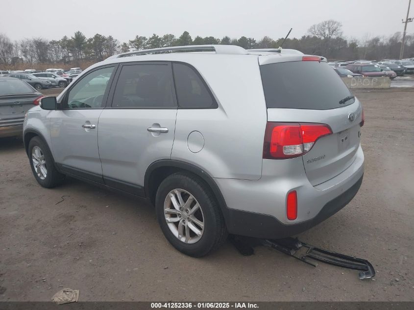 VIN 5XYKT3A69EG507646 2014 KIA SORENTO no.3