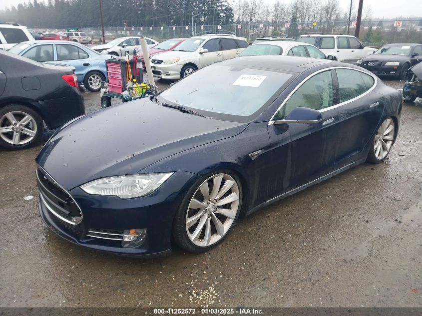 VIN 5YJSA1CN9DFP12873 2013 TESLA MODEL S no.2