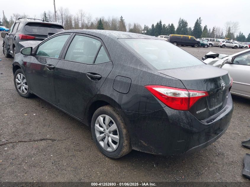 VIN 2T1BURHE6GC570554 2016 Toyota Corolla, LE no.3