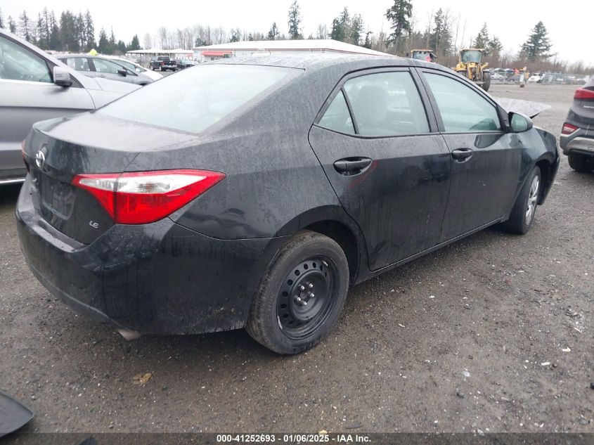 VIN 2T1BURHE6GC570554 2016 Toyota Corolla, LE no.4