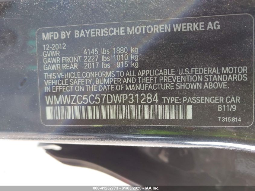 VIN WMWZC5C57DWP31284 2013 MINI COUNTRYMAN no.9