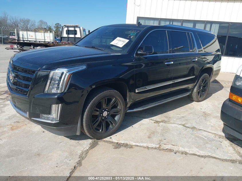Vin: 1gys3hkj4fr306427, lot: 41743149, cadillac escalade esv luxury 20152