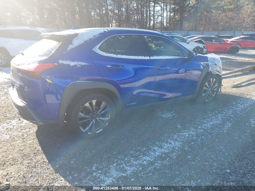 VIN JTHU9JBH9K2010158 2019 Lexus UX 250H, F Sport no.4