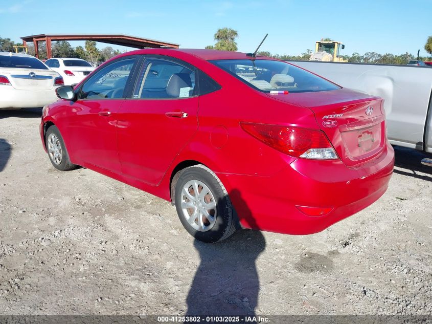 VIN KMHCT4AE4DU324522 2013 Hyundai Accent, Gls no.3