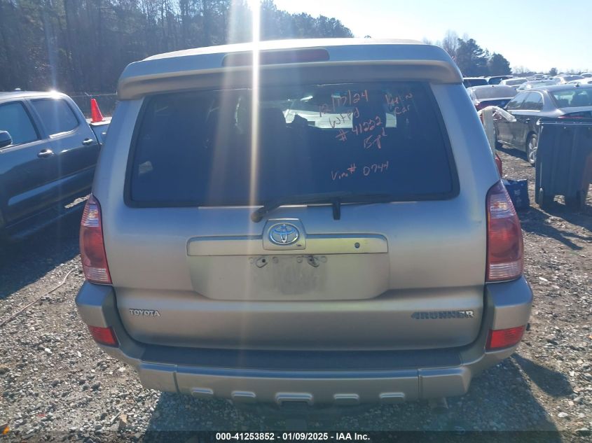 2005 Toyota 4Runner Limited V8 VIN: JTEBT17R350050744 Lot: 41253852