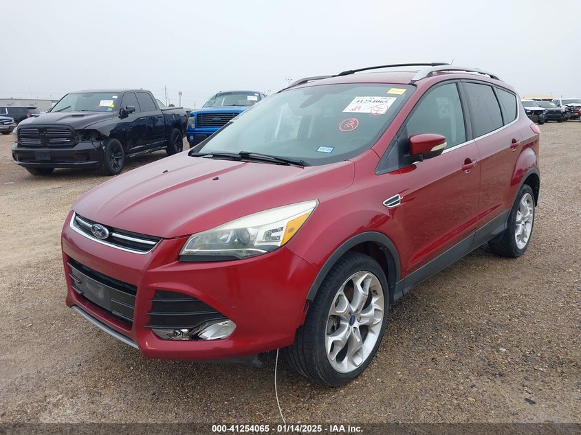 Vin: 1fmcu0j9xdub54532, lot: 41744411, ford escape titanium 20132