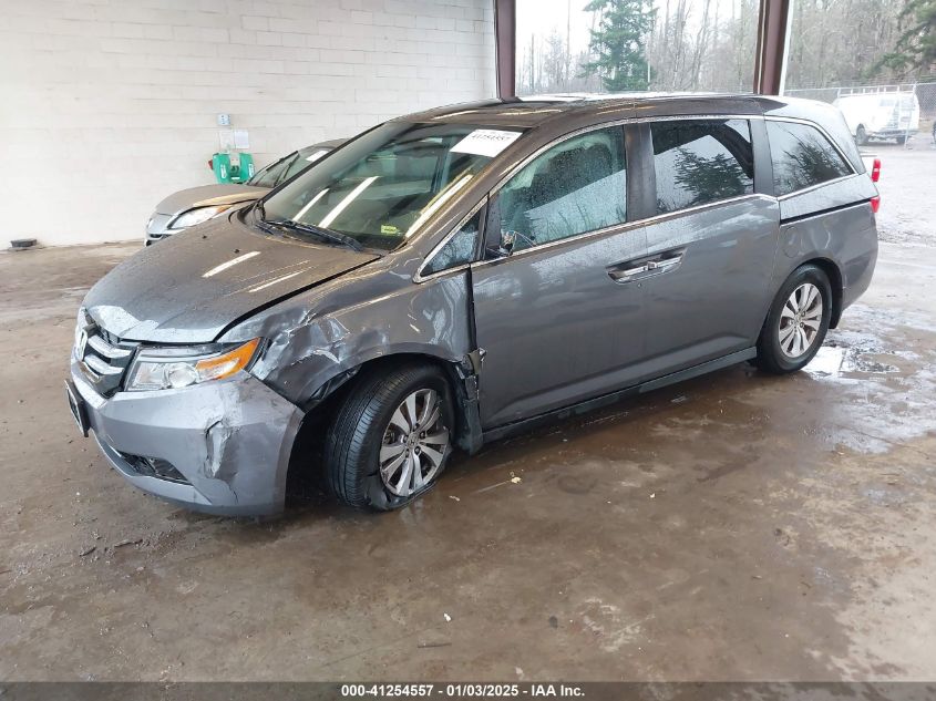 VIN 5FNRL5H66EB128367 2014 Honda Odyssey, Ex-L no.2