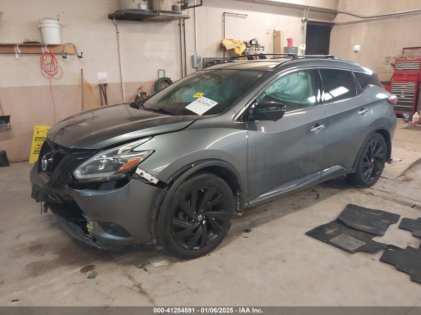 2018 NISSAN MURANO VIN: 5N1AZ2MH2JN119884