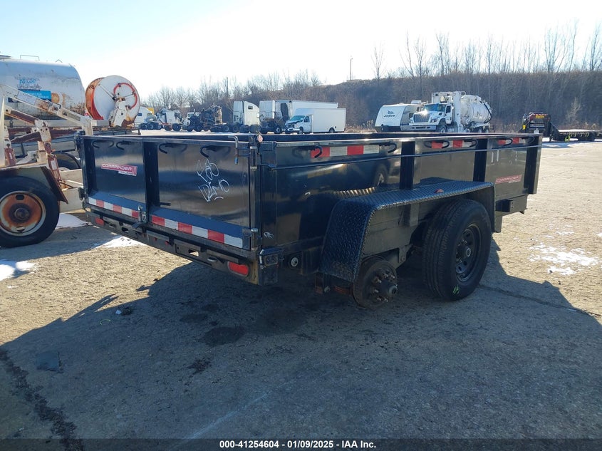 2021 BWISE BUMPER PULL DUMP TRAILER(VIN: 58CB1DB20MC003721