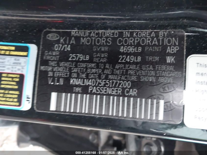 VIN KNALN4D75F5177200 2015 KIA Cadenza, Premium no.9