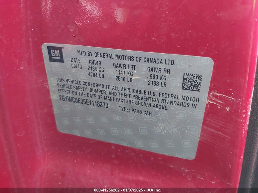 2014 CHEVROLET IMPALA LIMITED LTZ - 2G1WC5E35E1118373