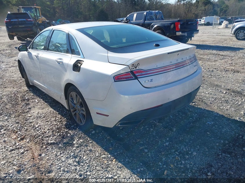 2016 LINCOLN MKZ VIN: 3LN6L2G97GR627074