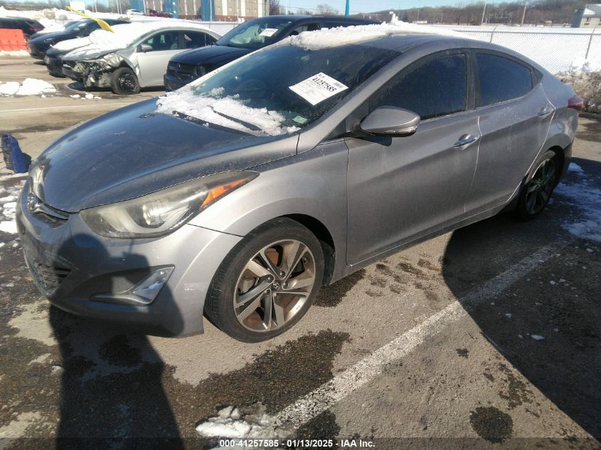 VIN KMHDH4AE4EU092690 2014 Hyundai Elantra, Limited no.2