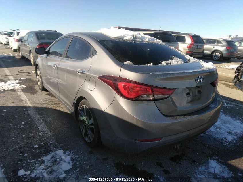 VIN KMHDH4AE4EU092690 2014 Hyundai Elantra, Limited no.3