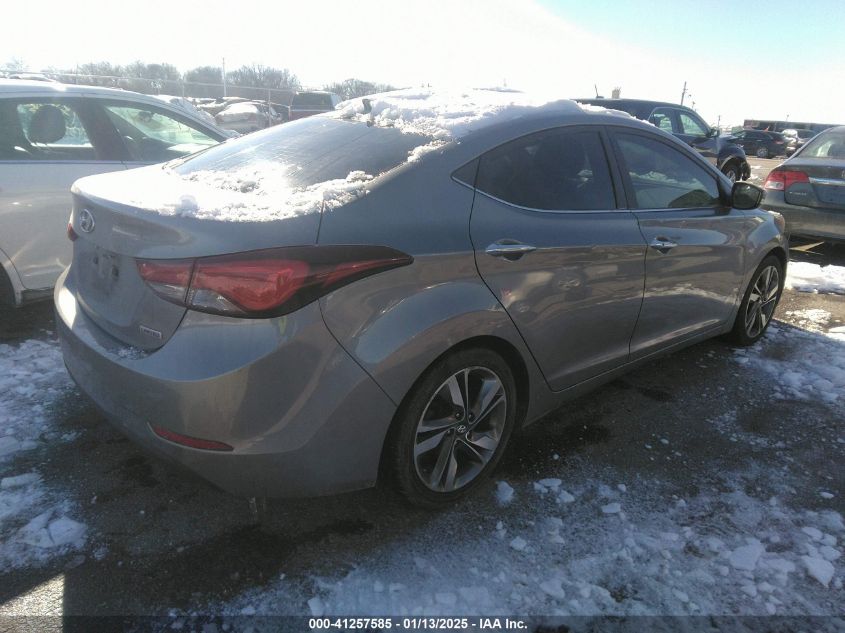 VIN KMHDH4AE4EU092690 2014 Hyundai Elantra, Limited no.4