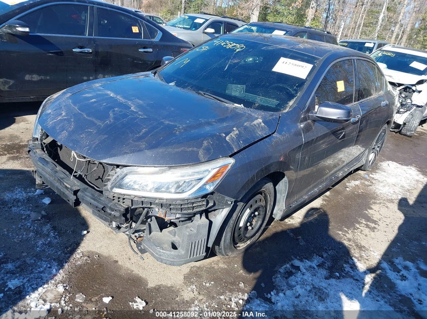2016 HONDA ACCORD SEDAN VIN: 1HGCR3F9XGA018943