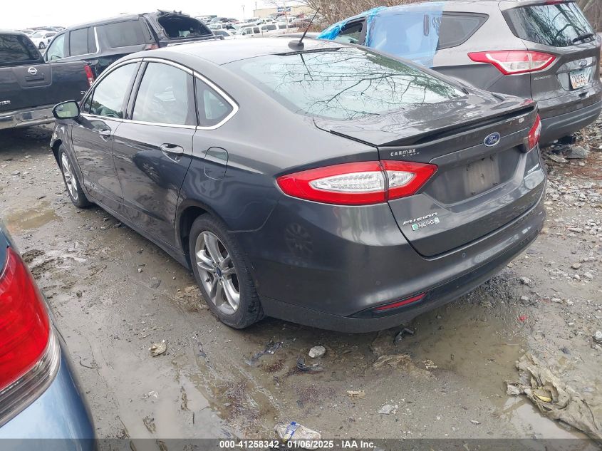 VIN 3FA6P0SUXFR307616 2015 FORD FUSION ENERGI no.3